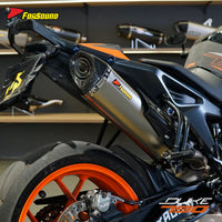 New Stainless Steel Hexagonal Carbon Spray Exhaust Pipe for KTM 790 Duke 890 Motorcycles