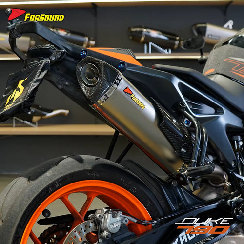 New Stainless Steel Hexagonal Carbon Spray Exhaust Pipe for KTM 790 Duke 890 Motorcycles