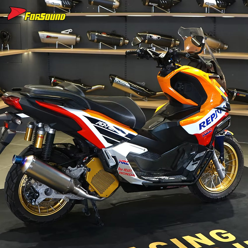 New FORSOUND for ADV 160 Full System Exhaust Matte Stainless Steel Streamlined Design Low Backpressure High Flow