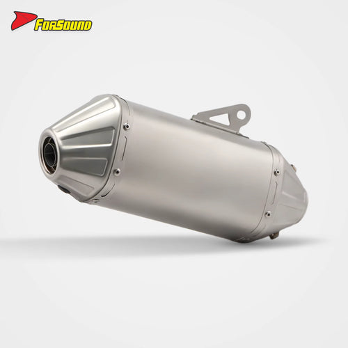 Stainless Steel 51Mm T148 Fish-Mouth End Can Exhaust Pipe with Bracket/Clamp Universal Motorcycle Pipe