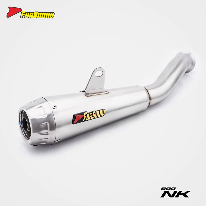 New Forsound/Sound CF800NK/KTM790/890 Integrated Stainless Steel Black Mid-Tail Exhaust Pipe Motorcycles Retrofit/Upgrade 1 Year