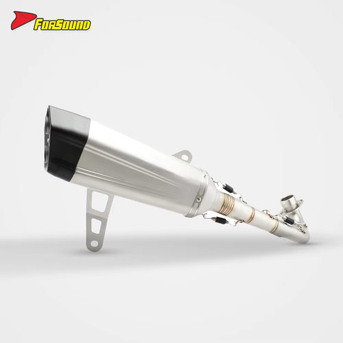 For ZONTES 368G Fit 2024-2025 Stainless Steel Motorcycle Full Exhaust System Side-Exit Exhaust Pipe ADV Scooter Customizable OEM