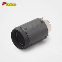 New Forsound/Sound RS Original 51Mm End Stainless Steel Exhaust Pipe Black Barrel Mouth Universal Fit Replacement