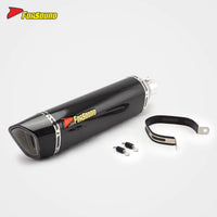 Stainless Steel Carbon Fiber 51Mm Roman Roman Clamp End Can Exhaust Pipe Universal Motorcycle Pipe