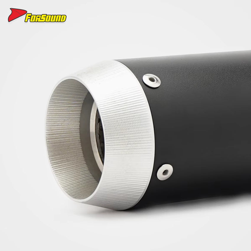 Stainless Steel Carbon Fiber 51Mm Mini GP End Can Exhaust Pipe Universal Motorcycle Pipe