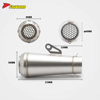 RS for Competitive Exhaust Pipe for Motorcycle Modified Tail Slant Z900 R3 CBR NINJA 660RR MT GSX Stainless Steel New Condition