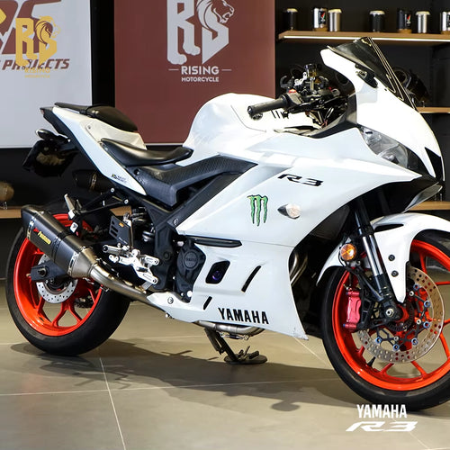 New Condition Stainless Steel 51Mm Exhaust Pipe for Yamaha R3 Exhaust Motorcycle Modified Carbon Fiber Side Whole Section