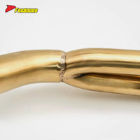 Vintage Style Brass Fully Handcrafted Six-Stage Modified Motorcycle Full System Exhaust Pipe for HONDA CBX400F 1981-1984 CB400F