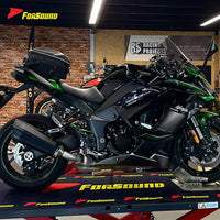 For KAWASAKI Ninja1000Sx Fit 2019-2025 51Mm Black Spray Paint Stainless Steel Motorcycle Mid-Tail Integrated Exhaust Pipe OEM