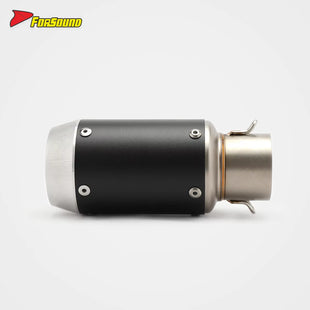 Stainless Steel Carbon Fiber 51Mm Mini GP End Can Exhaust Pipe Universal Motorcycle Pipe