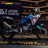 For 450Mt Stainless Steel Exhaust Straight-Through Full-System Side-Exit Torque Boost Rally/Raid Style Slip-On Aggressive