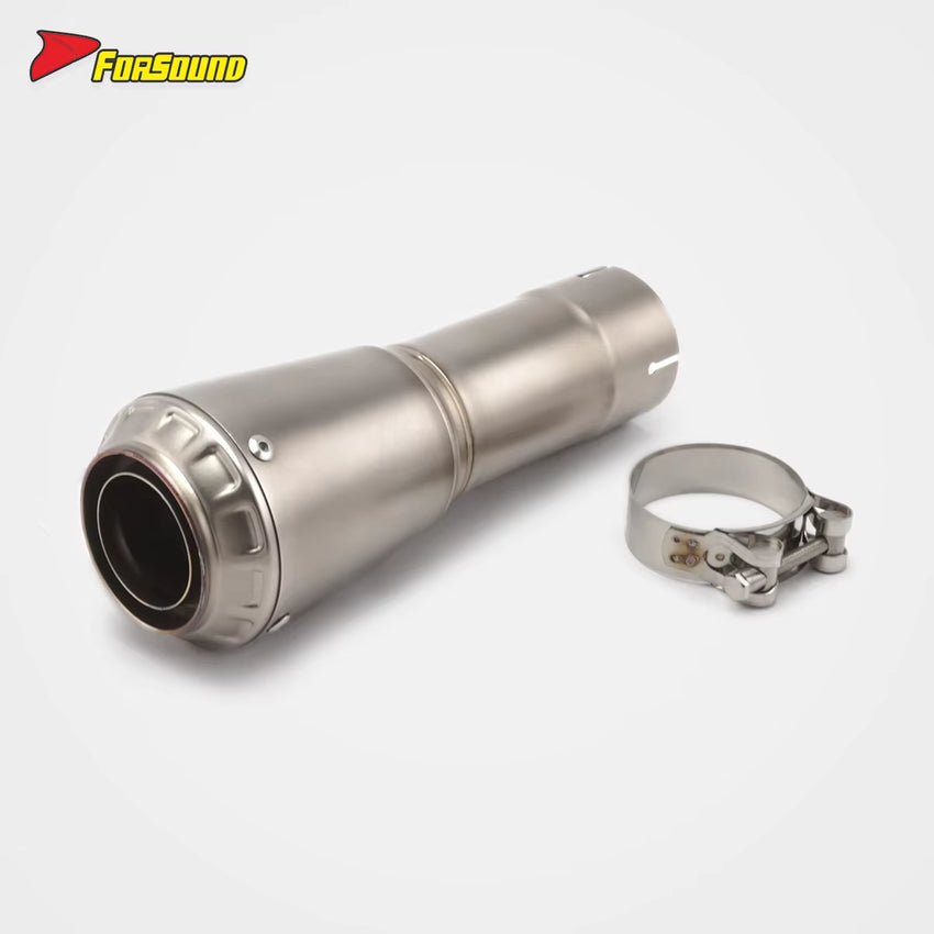 New Condition Stainless Steel 60Mm Mid-Tail Integrated Exhaust Pipe for BMW Motorrad S1000XR 20-25 Sport Touring Motorcycle