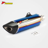 Forsound/Sound Black Carbon Fiber 60Mm R11-7 Long End Can Exhaust Pipe Universal Motorcycle New Condition