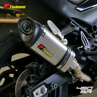 Matte K11 Full Exhaust Pipe for Motorcycle for CFMOTO 450SR NK Stainless Steel Carbon Fiber New Condition