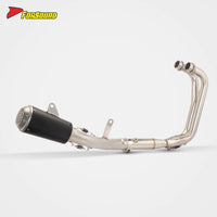 For YAMAHA MT03 Stainless Steel Carbon Fiber 51Mm 2-Into-1 Header Full System Yamaha R3 Performance Racing Exhaust Kit ODM&OEM