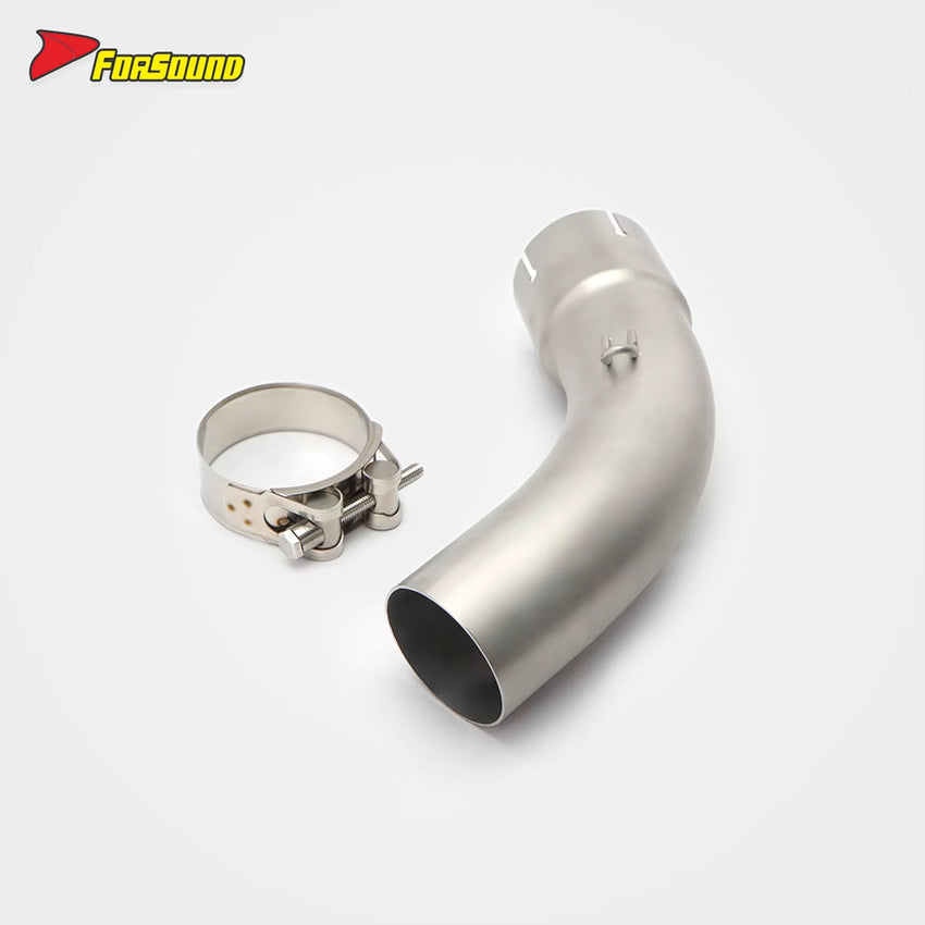 FORSOUND Kawasaki Ninja1000Sx Carbon Fiber Exhaust Pipe Full System 2020-2025 Hexagonal Beveled Tip Slip OEM