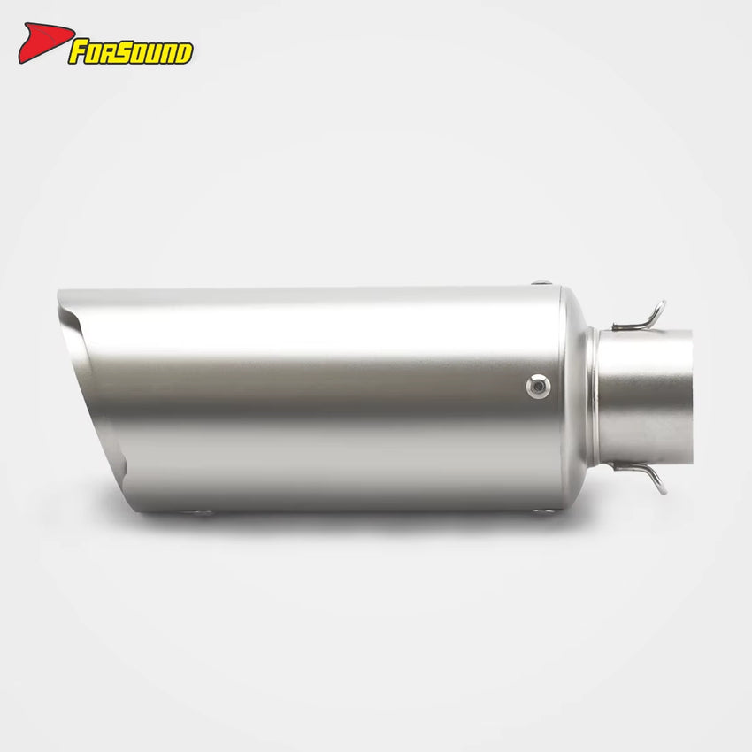 Stainless Steel 51Mm Car Mouth Young Lion End Can Exhaust Pipe Universal Motorcycle Pipe