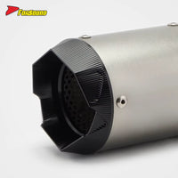 Carbon Fiber 51Mm AR Coke Can Embossed Tail Section Exhaust Pipe Universal Motorcycle Pipe