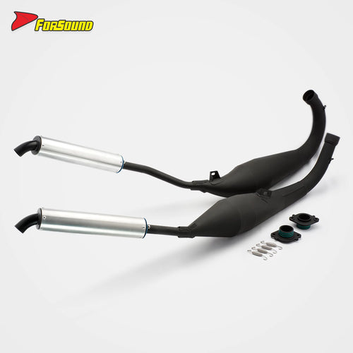 For Honda NSR 250 Fit 1991-1996 Vintage Race Twin-Outlet Slip-On Muffler 2-Stroke Full Racing Exhaust OEM Nsr250 Mc28 Honda Nsr