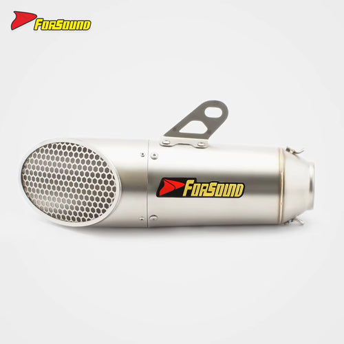 Stainless Steel 51Mm Honeycomb End Can Exhaust Pipe Universal Motorcycle Pipe