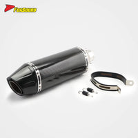 Stainless Steel Carbon Fiber 51Mm Marco Polo Roman Clamp End Can Universal Motorcycle Pipe