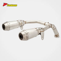 FORSOUND for 500SR VOOM Stainless Steel Dual-Outlet Short Arrow Full System Exhaust High-Rev Output Optimization Mellow
