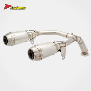 FORSOUND for 500SR VOOM Stainless Steel Dual-Outlet Short Arrow Full System Exhaust High-Rev Output Optimization Mellow