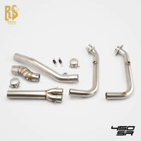 Stainless Steel Front and Middle Exhaust Pipe for Motorcycle CFMOTO 450SR/NK