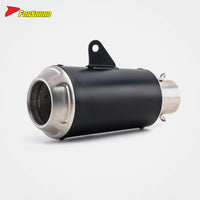 Stainless Steel Black Spray Paint 51Mm LV-10 End Can Exhaust Pipe Universal Motorcycle Pipe
