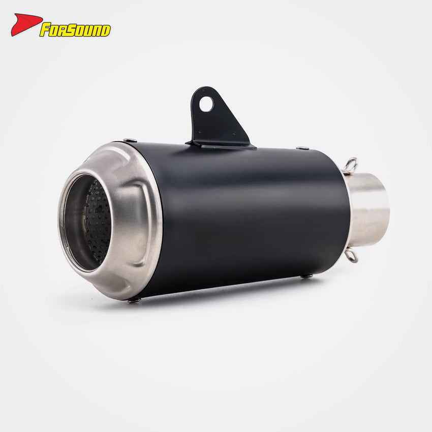 Stainless Steel Black Spray Paint 51Mm LV-10 End Can Exhaust Pipe Universal Motorcycle Pipe