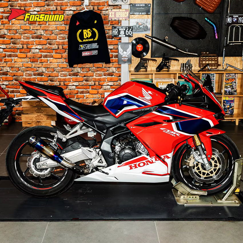 RS for Motorcycle Exhaust Pipe Modification for SC round Mouth Tail MT09 Z 900 450SR Race 600 R3 Ninja Zx-4R
