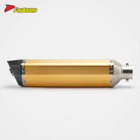Forsound RS Original Modified Universal Stainless Steel New Replacement Exhaust Pipe Gold Lengthened Hexagonal Hole Motorcycle