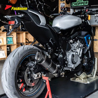 New FORSOUND 675SR Carbon Fiber Stainless Steel Full Exhaust System LV Style Matte Texture High-Temp Resistant Sportbike Racing