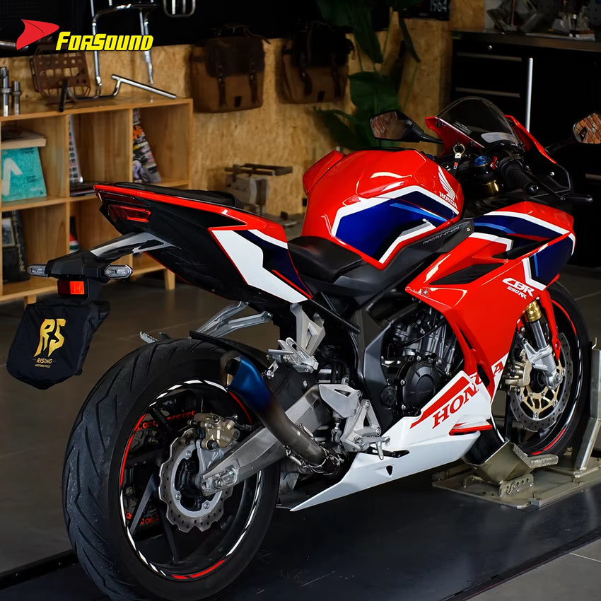 Universal Exhaust 51Mm Modified Stainless Steel Motorcycle Exhaust Pipe Torch Tail for MT09 Z900 CBR R6 Race 600 450SR Models