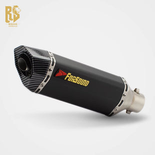 RS Locomotive Modified 51Mm Universal Carbon Fiber Exhaust Pipe Carbon Fiber Helmet Tail Section Hurricane for 302R 402R R3R6