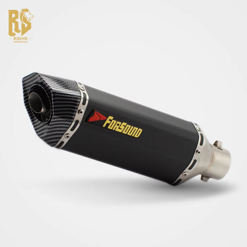 RS Locomotive Modified 51Mm Universal Carbon Fiber Exhaust Pipe Carbon Fiber Helmet Tail Section Hurricane for 302R 402R R3R6
