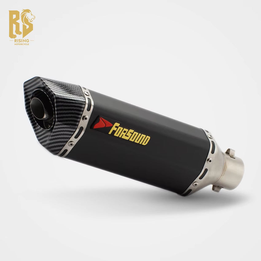 RS Locomotive Modified 51Mm Universal Carbon Fiber Exhaust Pipe Carbon Fiber Helmet Tail Section Hurricane for 302R 402R R3R6