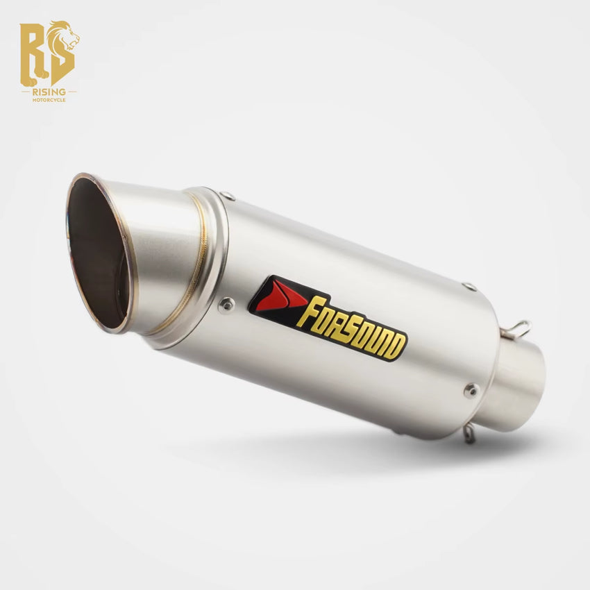 New Condition Universal Motorcycle Oblique Barrel Modified Exhaust Muffler Customizable Slip-On Loud Sound OEM ODM