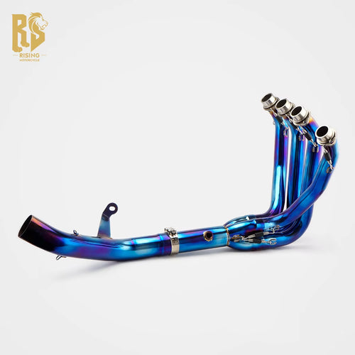 RS Original Forsound/Sound Motorcycle Exhaust Pipe Kawasaki Z900RS Roasted Blue 60Mm New Modified Front Middle Section Titanium