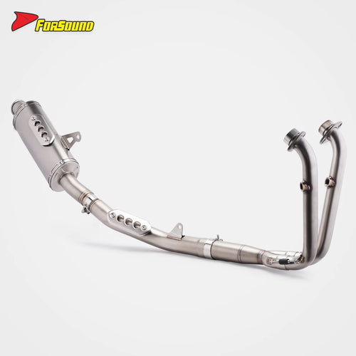 FOR Cfmoto 450Mt 2023-2025 Full Split Straight-Through Exhaust Pipe Phoenix Style for Mass-Produced Models Precision Welding OEM