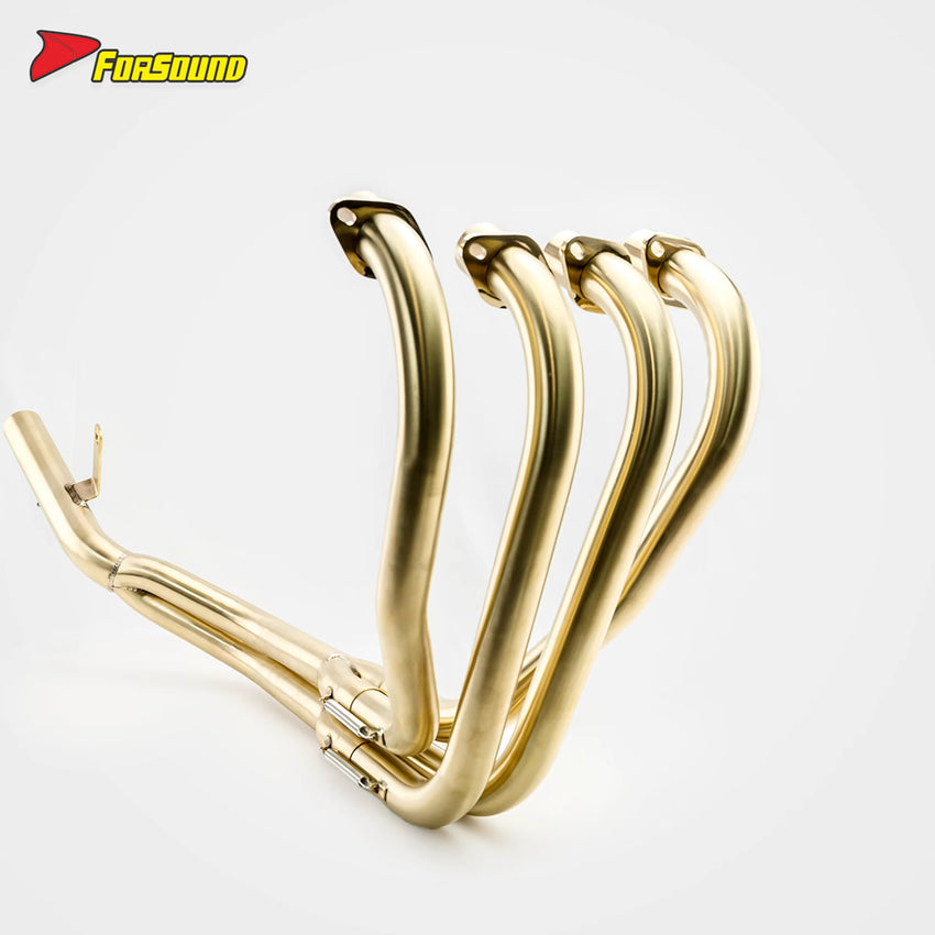 Brass Front and Middle Section Exhaust Pipe for Zephyr 400 ODM&OEM