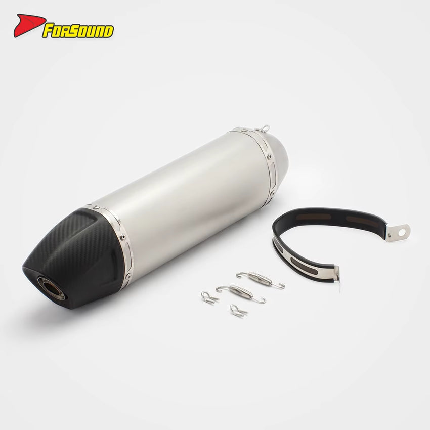 Stainless Steel Carbon Fiber 51Mmend Can Exhaust Pipe Universal Motorcycle Pipe Off-Road Exhaust