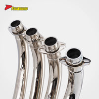 New FORSOUND KAWASAKI Z900RS Fit 17-25 Handcrafted Bent Cast Iron Full Plated One-Piece Short Pipe Retro Exhaust Silver Power