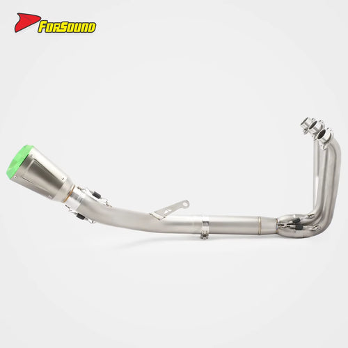 Motorcycle for 675Nk Stainless Steel Exhaust AR Green Tip Elliptical Conical Full System Urban Riding 2023-2026 Model