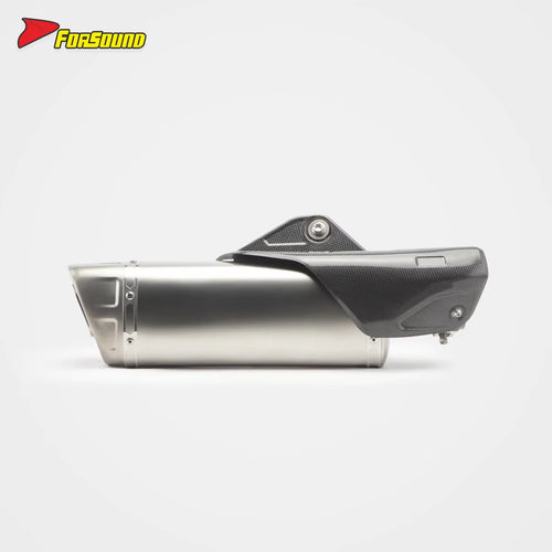 FORSOUND Yamaha MT10 Exhaust K12 Style Long Mid-Tail Slip-On Muffler Stainless Steel for Yamaha R1 2015-2025 Superbike Extended