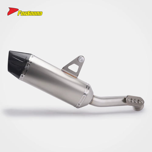 FORSOUND Cf Moto 800Mt Motorcycle Exhaust Mid-Tail Integrated Stainless Steel Exhaust 2022-2025 Adventure Sporty Deep Sound