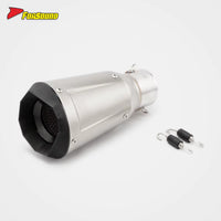 New Condition 51Mm/60Mm Universal Motorcycle Exhaust Muffler with DB Killer Race-Inspired Sound for ZX-4R ZX-6R MT09 MT03