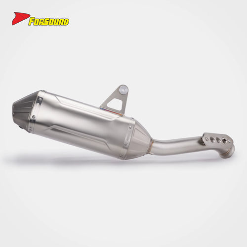FORSOUND Cf Moto 800Mt Motorcycle Exhaust Mid-Tail Integrated Stainless Steel Exhaust 2022-2025 Adventure Sporty Deep Sound