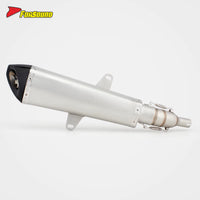 For Honda Forza 350 Exhaust Matte Extended Slanted Hexagonal Mid-Rear Section Exhaust Carbon Fiber Tip Urban Commute OEM ODM