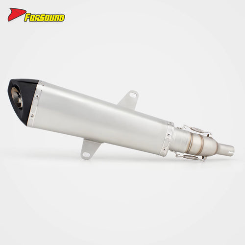 For Honda Forza 350 Exhaust Matte Extended Slanted Hexagonal Mid-Rear Section Exhaust Carbon Fiber Tip Urban Commute OEM ODM